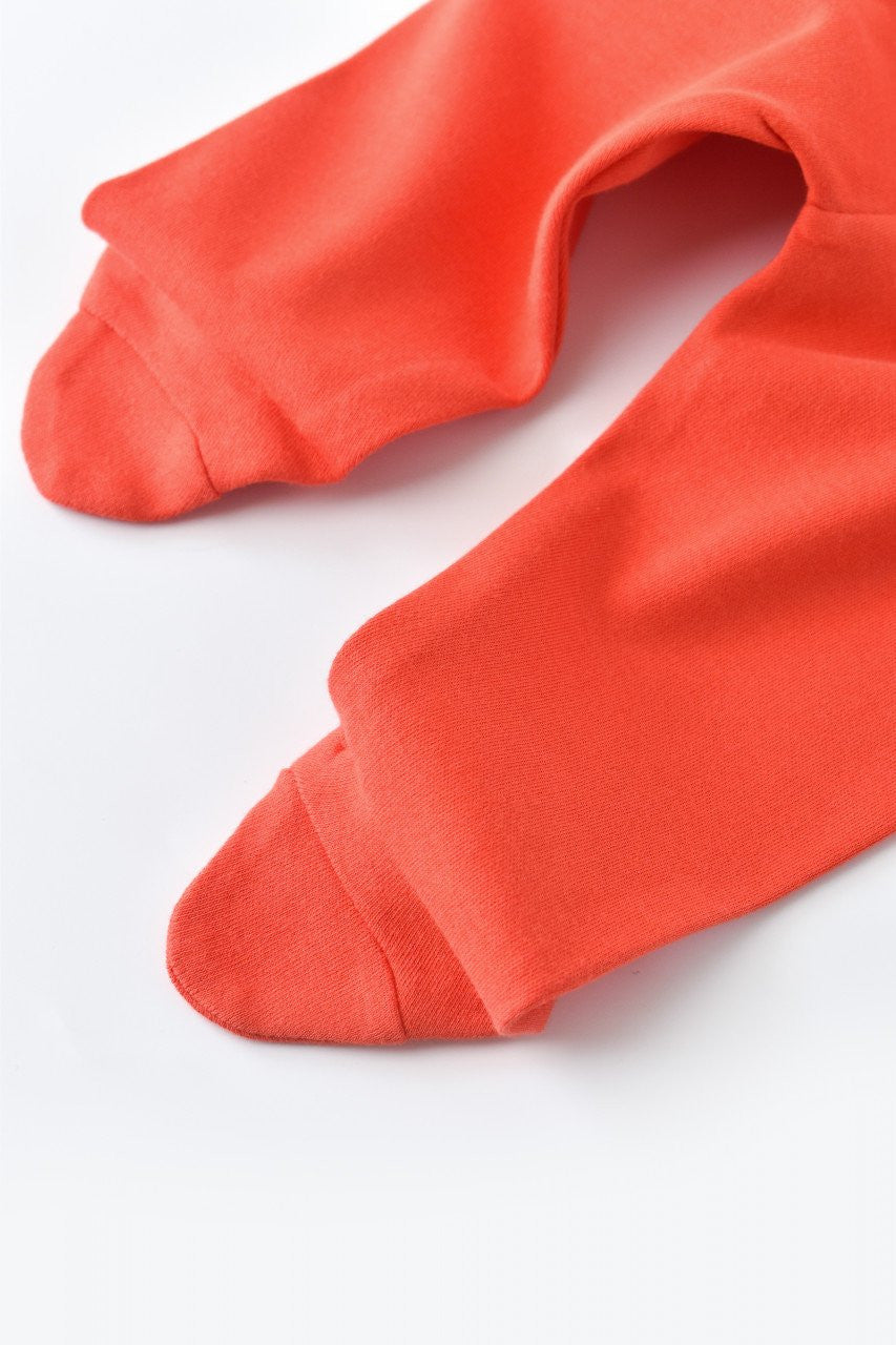 Pantaloni cu Botosei - Bumbac organic Caramiziu BabyCosy