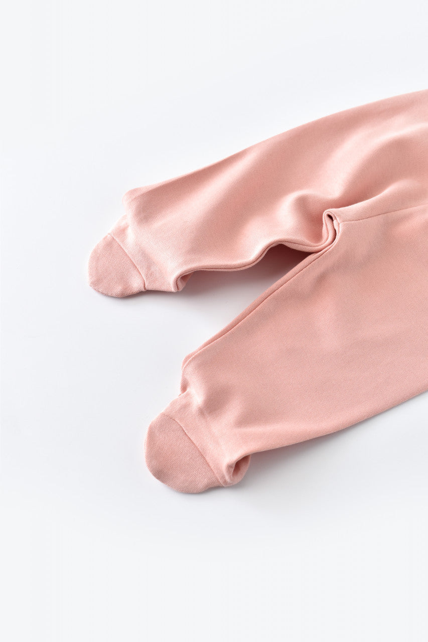 Pantaloni cu Botosei - Bumbac organic Roz pudra BabyCosy
