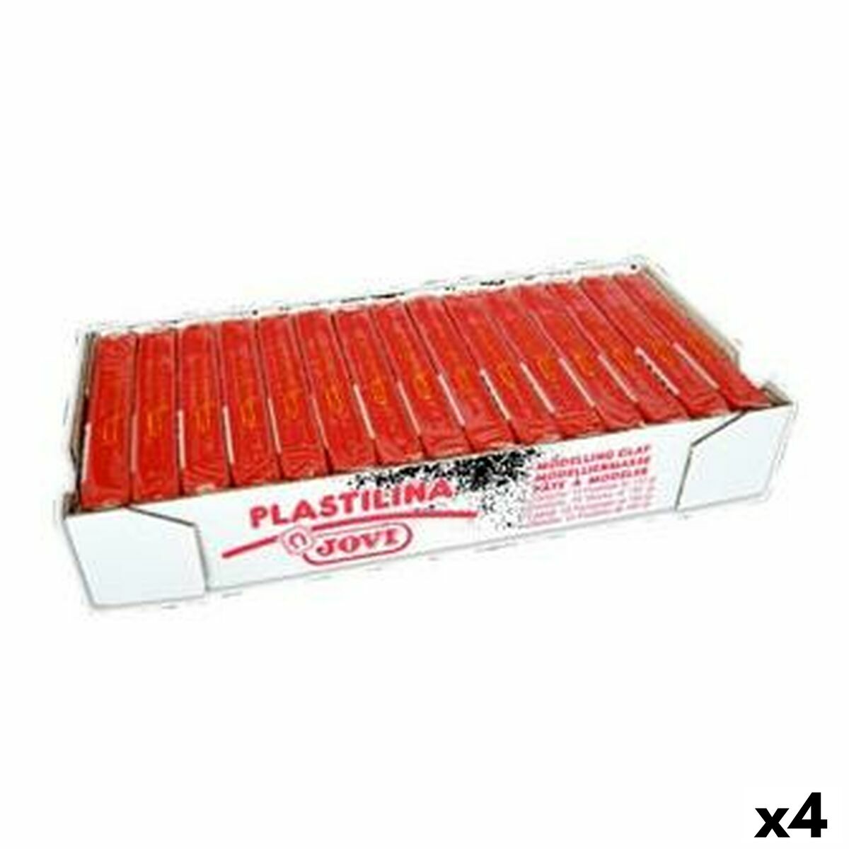 Plastilină Jovi Roșu 150 g 15 Piese (4 Unități) - Jucarii si jocuri, Activități creative