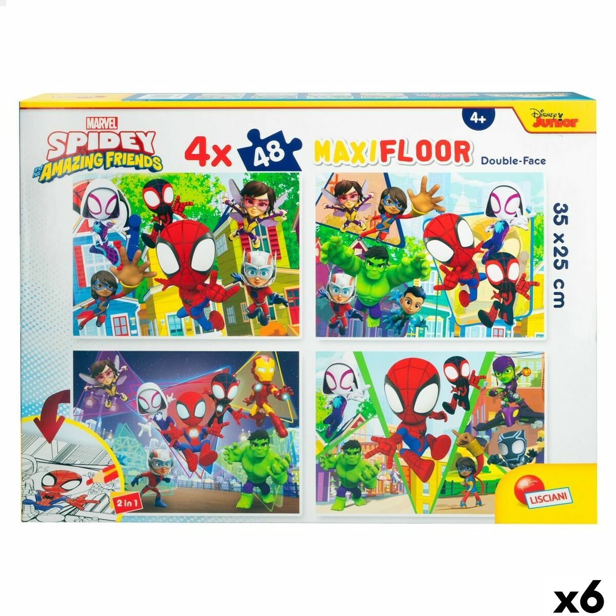 Set de 4 Puzzle-uri Spidey 35 x 1,5 x 25 cm 48 Piese (6 Unități) - Jucarii si jocuri, Puzzle-uri și puzzle-uri