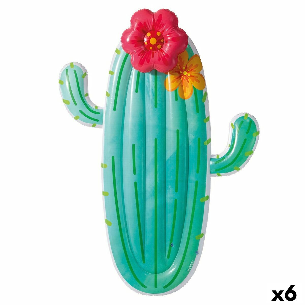 Saltea gonflabilă Intex Cactus 140 x 185 x 28 cm (6 Unități) - Jucarii si jocuri, În aer liber și sport