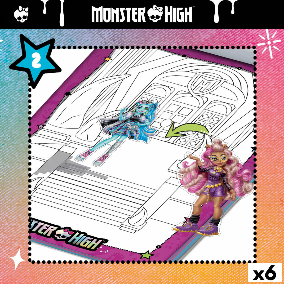 Set pentru desen Monster High (6 Unități) - Birou și papetărie, Arte și Meserii