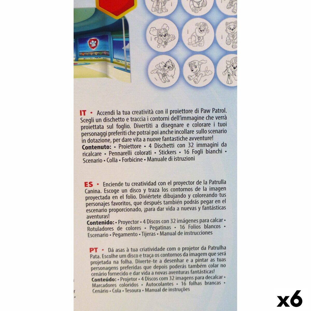 Set pentru desen The Paw Patrol (6 Unități) - Birou și papetărie, Arte și Meserii
