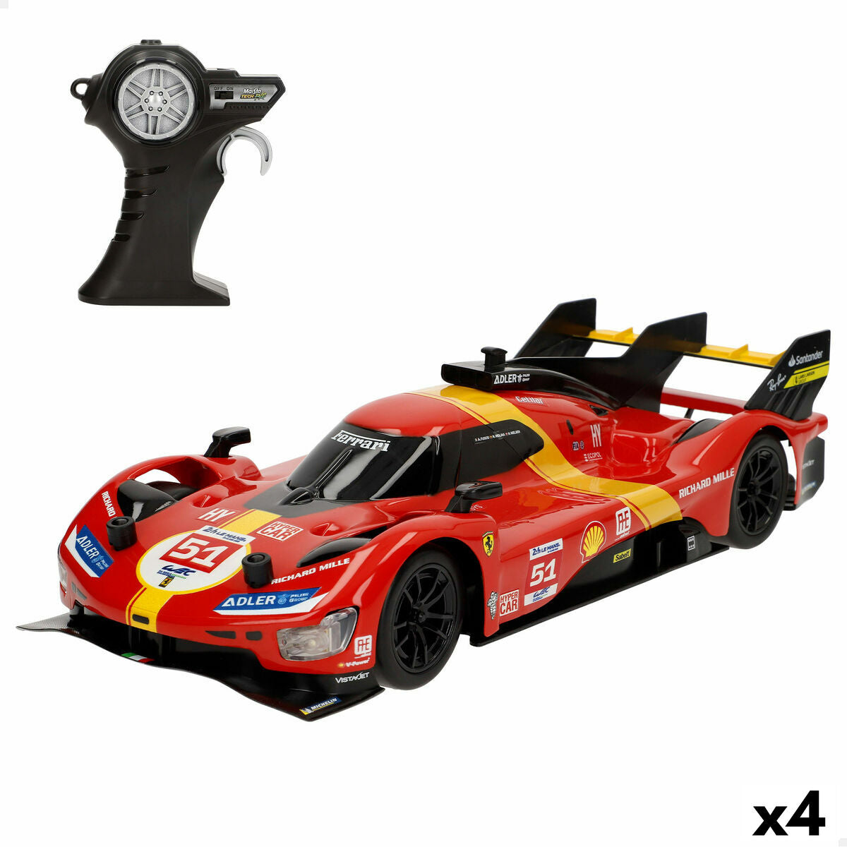 Mașină Radio Control Ferrari 32 x 7 x 13 cm (4 Unități) - Jucarii si jocuri, Vehicule