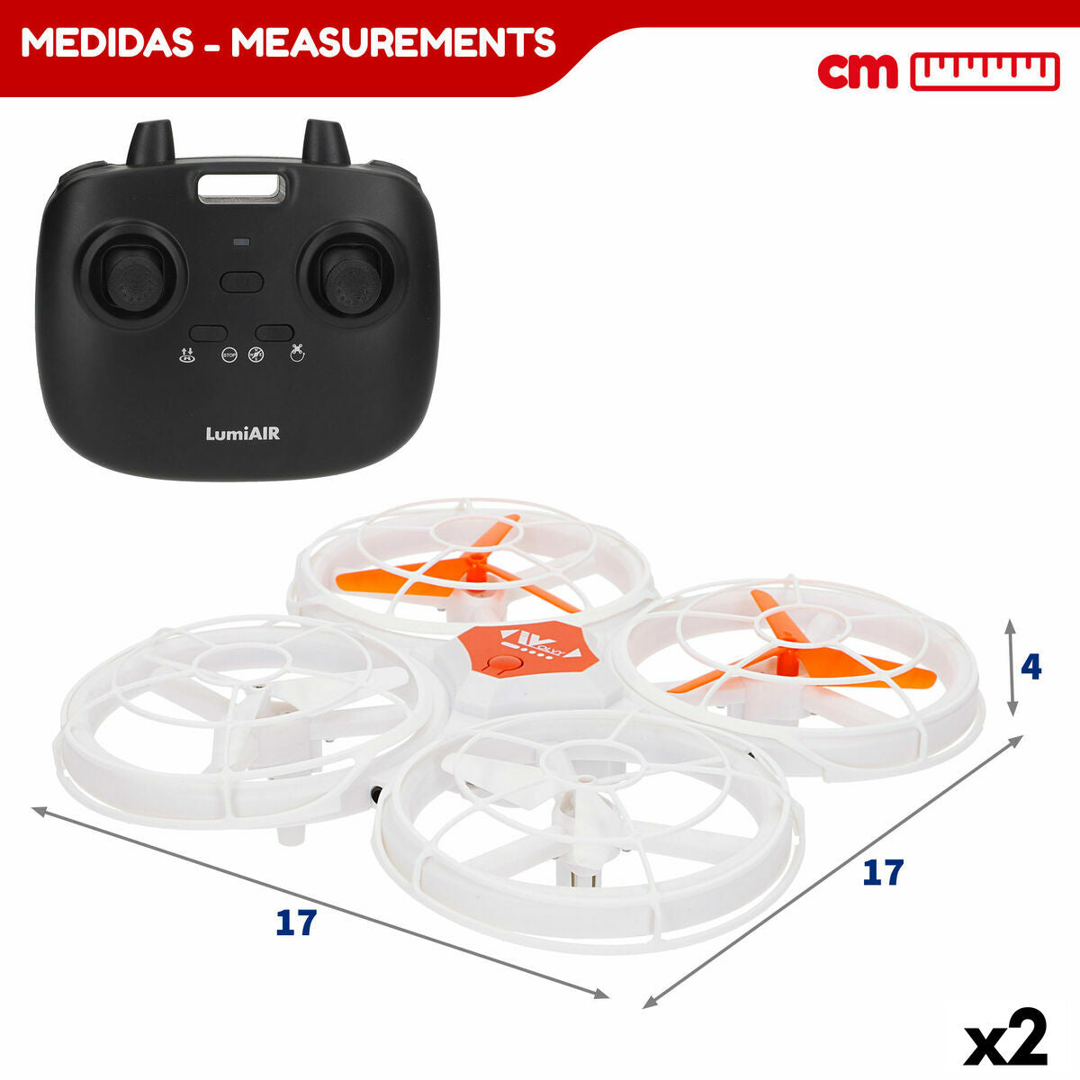 Elicopter Controlat de Radio Colorbaby (2 Unități) - Jucarii si jocuri, Vehicule