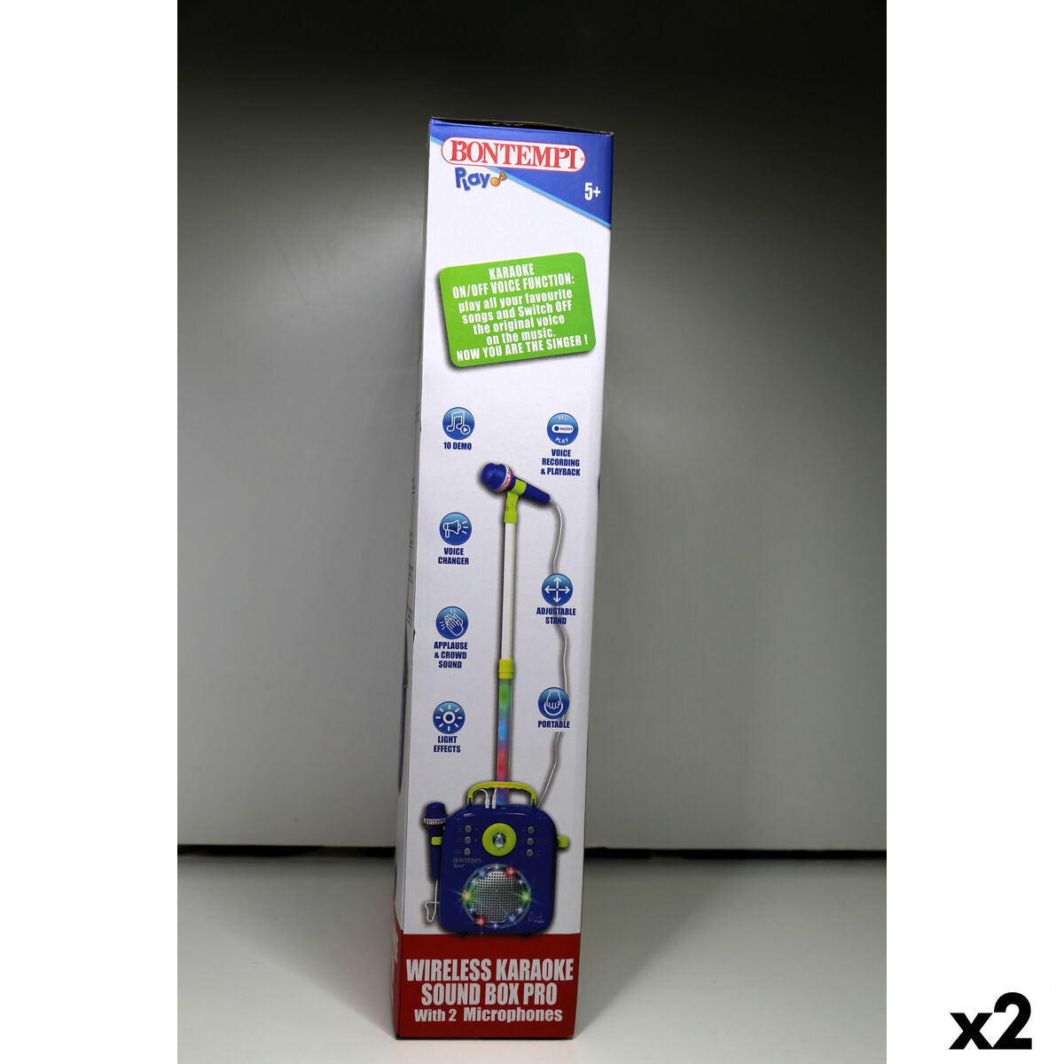 Difuzor cu Microfon Karaoke Bontempi 2 Unități - Jucarii si jocuri, Jucării electronice
