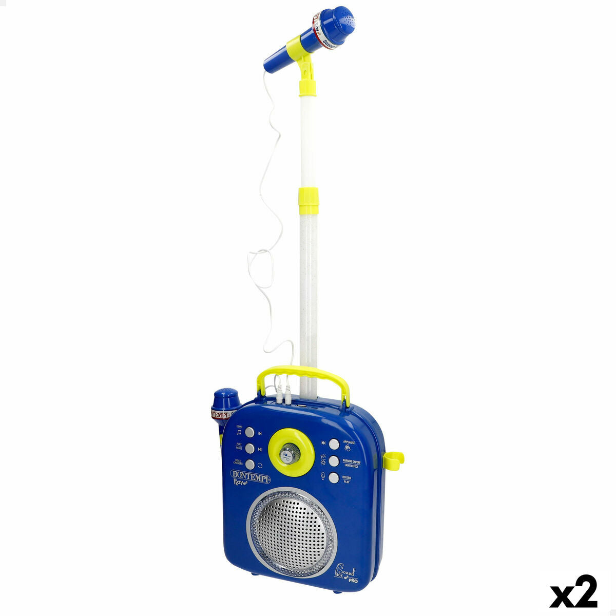 Difuzor cu Microfon Karaoke Bontempi 2 Unități - Jucarii si jocuri, Jucării electronice