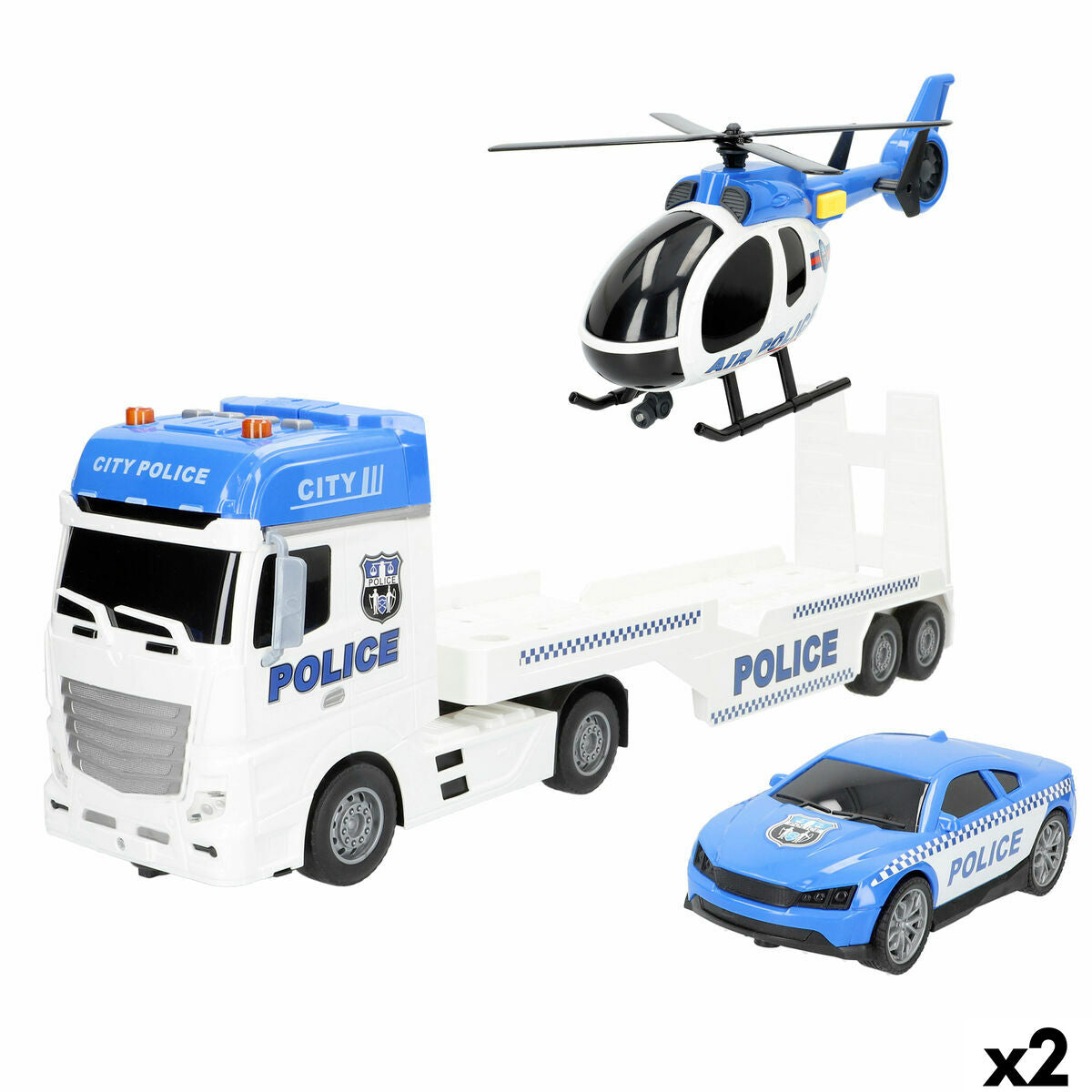Camion Autotransporter Speed & Go 55 x 17 x 12 cm (2 Unități) - Jucarii si jocuri, Vehicule