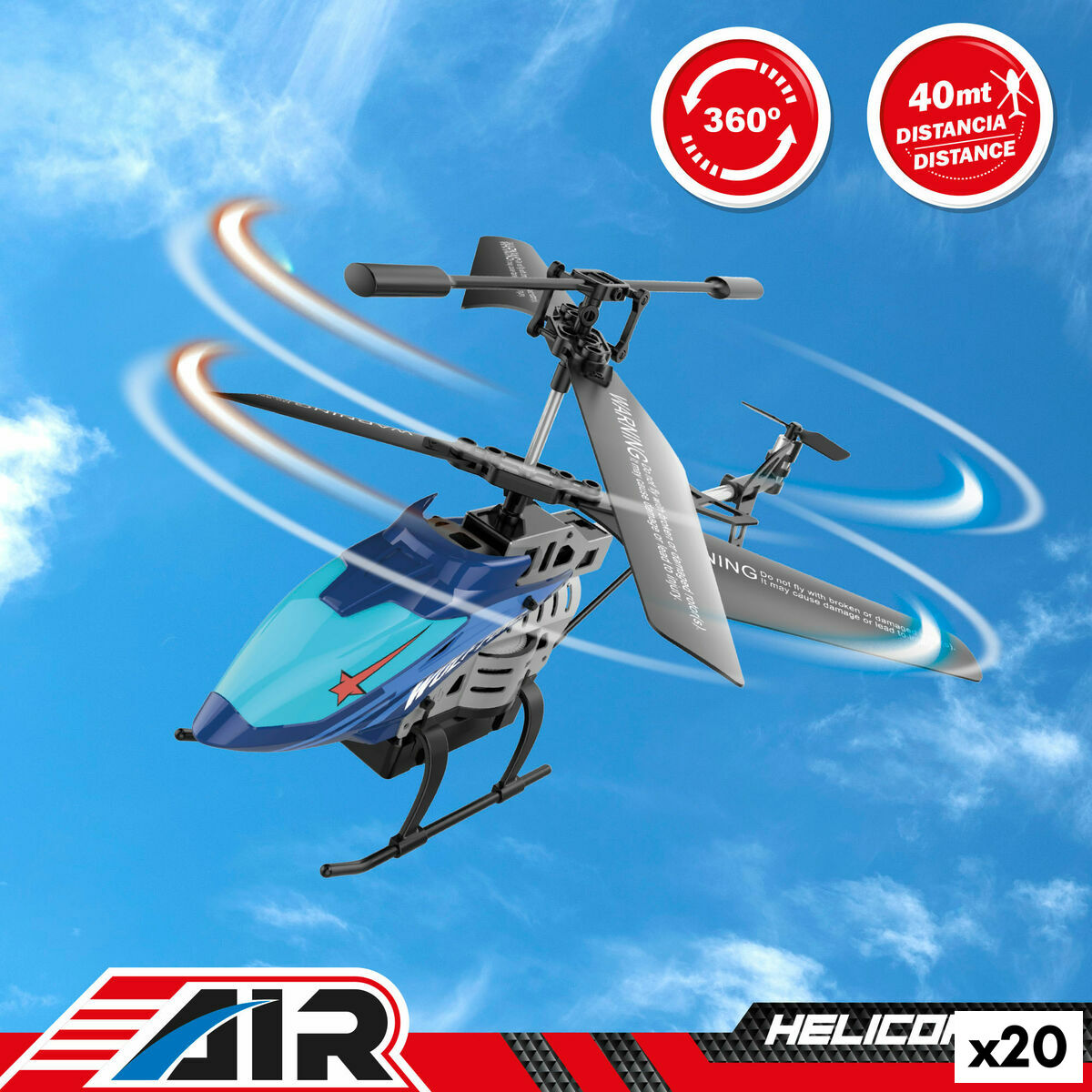Elicopter Controlat de Radio Colorbaby (2 Unități) - Jucarii si jocuri, Vehicule