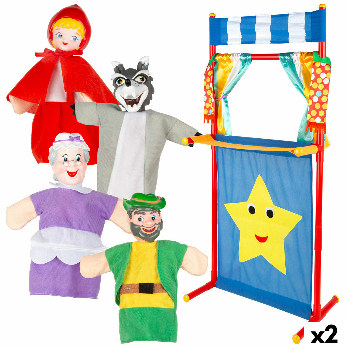 Teatru Colorbaby Scufiță - Jucarii si jocuri, Marionete și păpuși