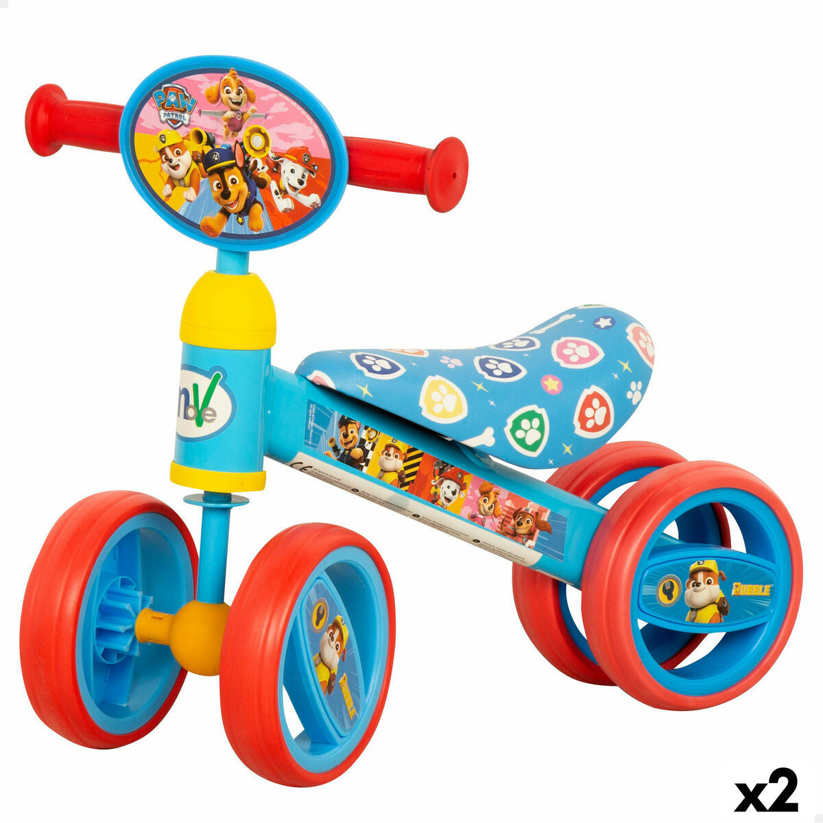 Triciclu The Paw Patrol 47 x 37 x 25 cm (2 Unități) - Jucarii si jocuri, În aer liber și sport