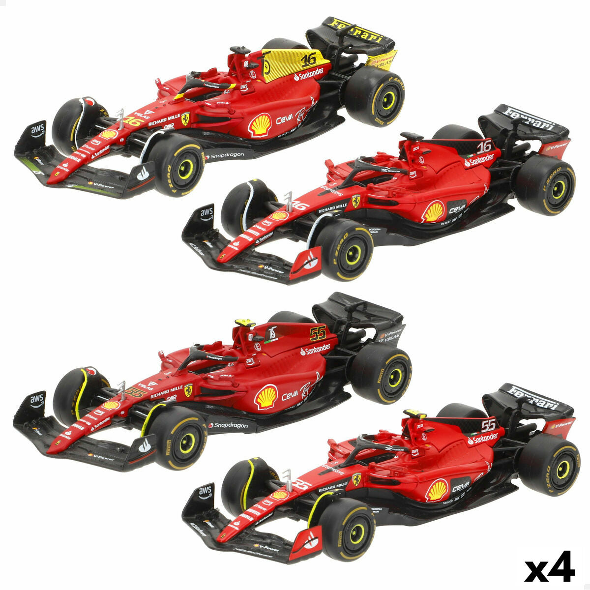 Mașină de jucărie Ferrari LECLERC (4 Unități) - Jucarii si jocuri, Vehicule