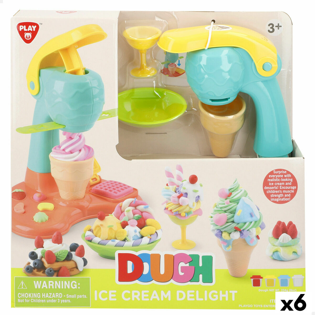 Joc de Plastilină PlayGo (6 Unități) - Jucarii si jocuri, Activități creative