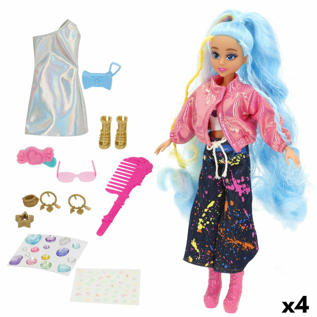 Păpușă Funville 11 X 30 X 5 CM (4 Unități) - Jucarii si jocuri, Păpuși și accesorii