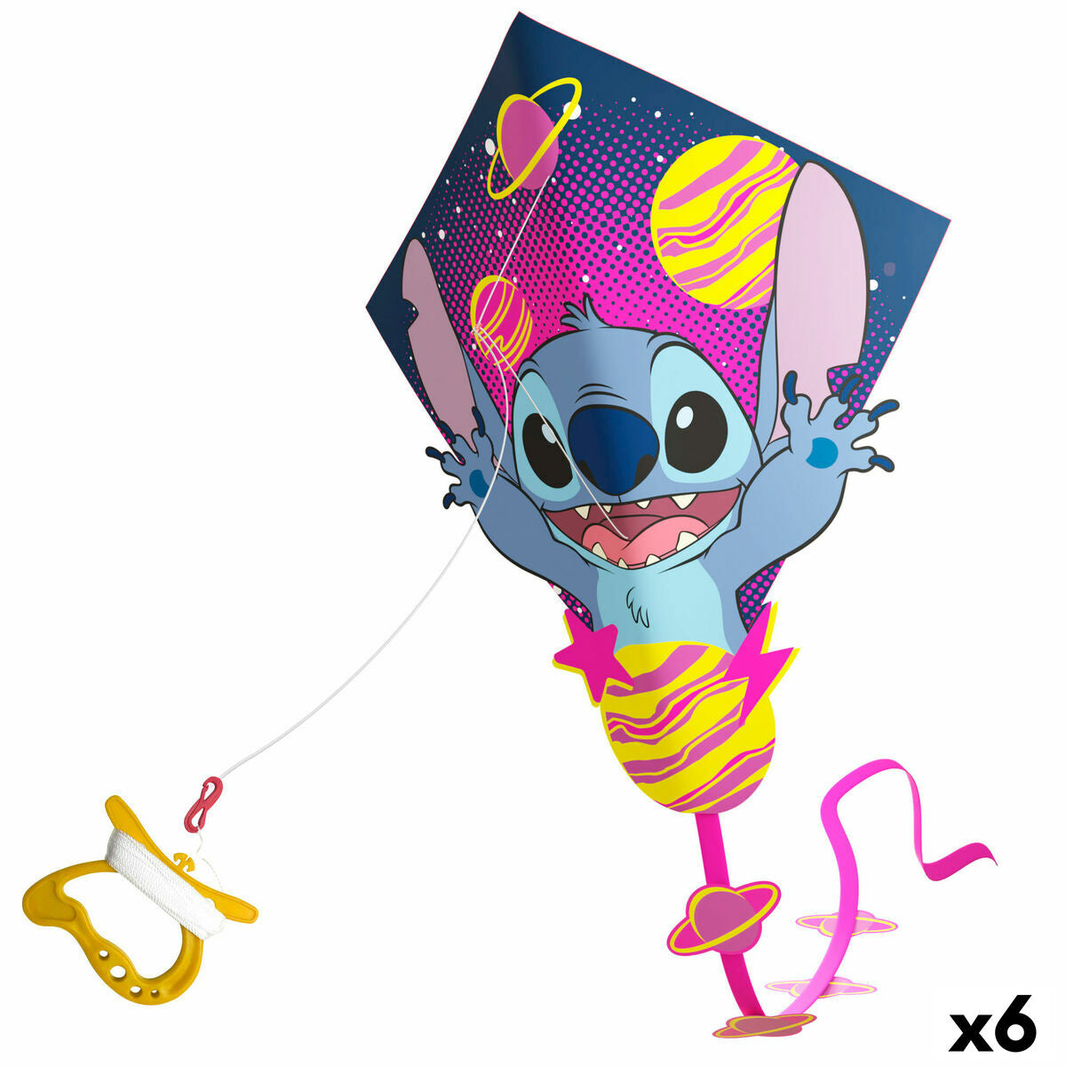 Zmeu Stitch 55 X 60 X 2 CM (6 Unități) - Jucarii si jocuri, În aer liber și sport