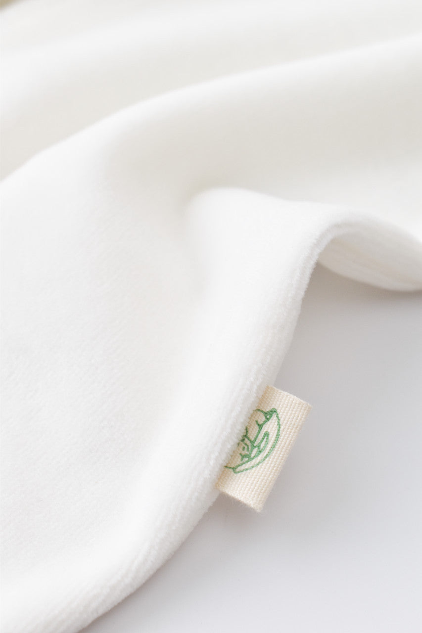 Salopeta cu maneca lunga si fermoar din 80%bumbac organic si 20% poliester - Ecru, BabyCosy