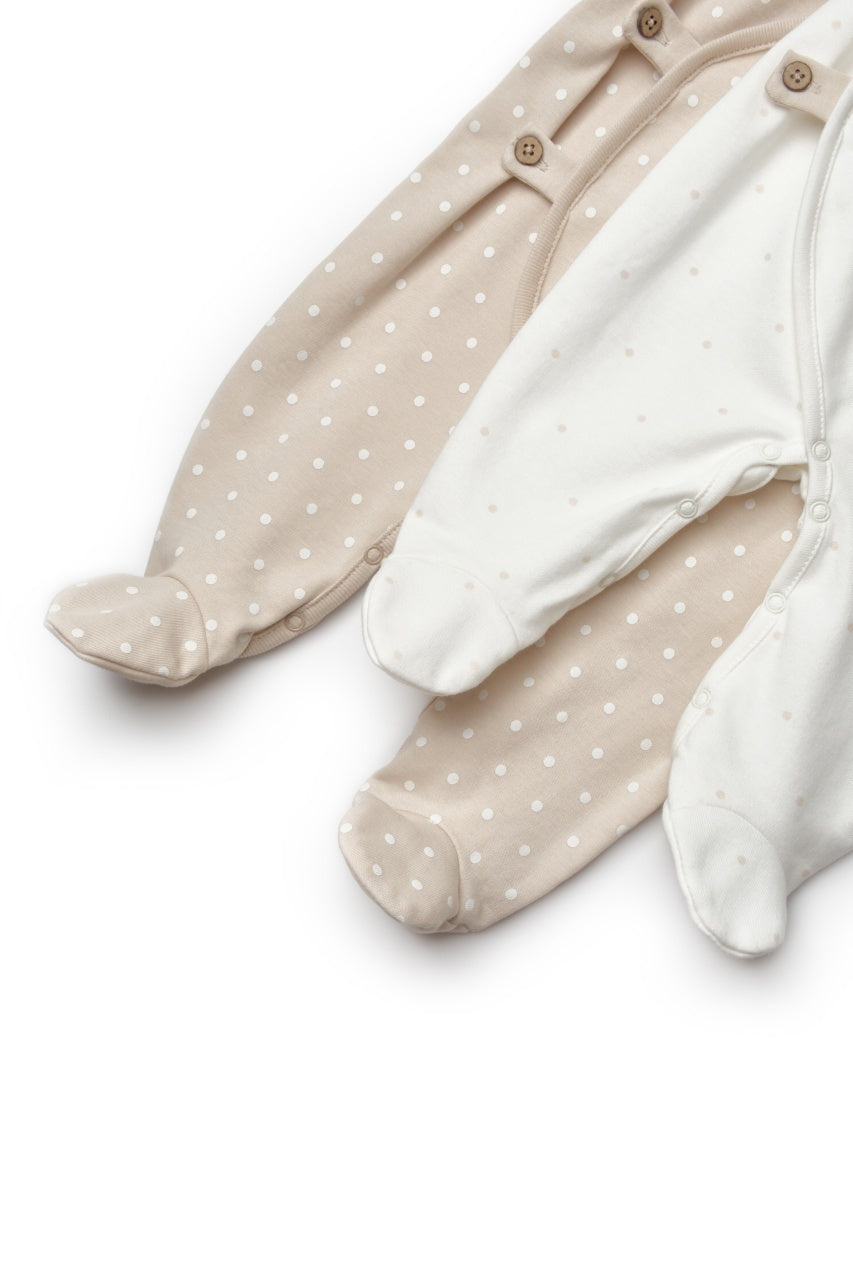 Set 2 salopete petrecute TeddyBear, 100%bumbac organic, BabyCosy