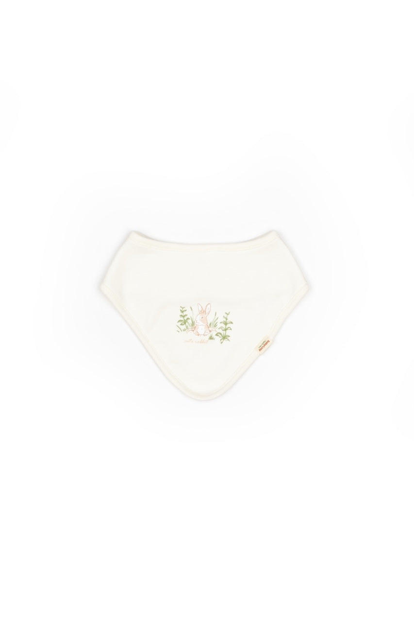 Set de 3 bavete pentru nou nascut, 100% bumbac organic, Rabbit, BabyCosy