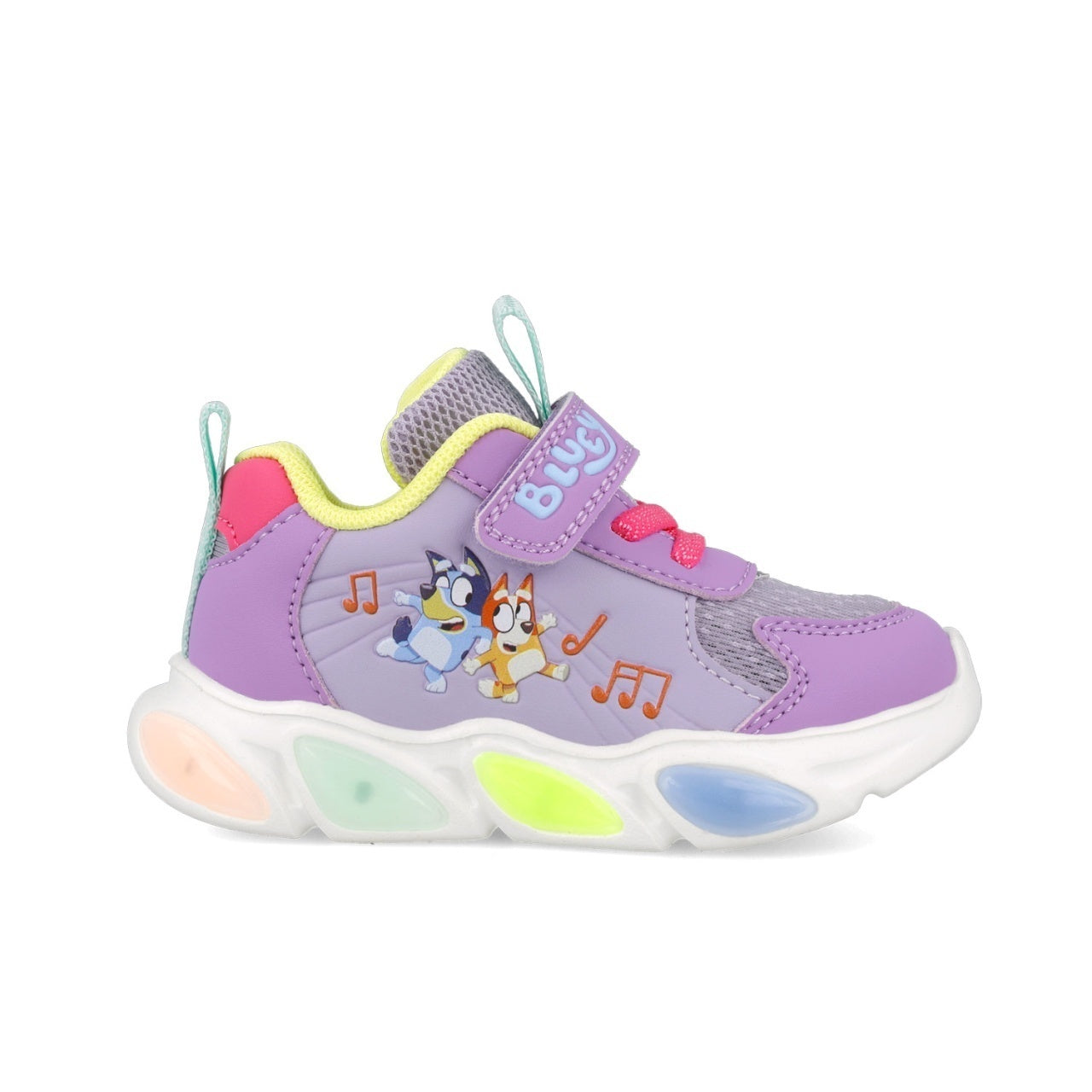 Sneakers Bluey cu luminite Garvalin 251856, roz