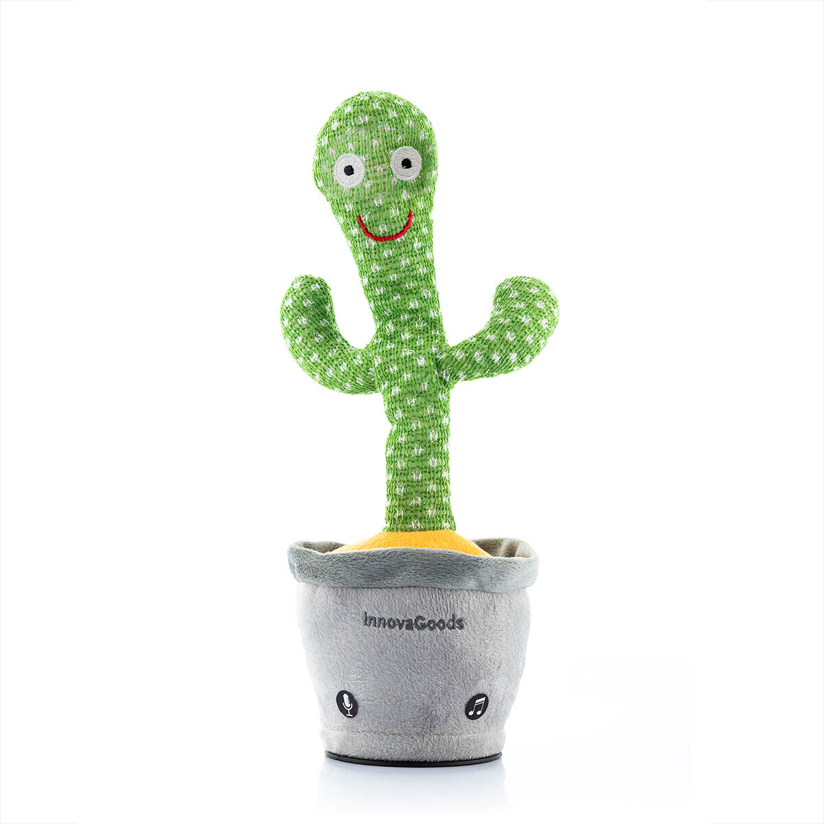 Cactus dansator și vorbitor reîncărcabil cu muzică și LED-uri multicolore Cacxi InnovaGoods - Jucarii si jocuri, Jucării electronice