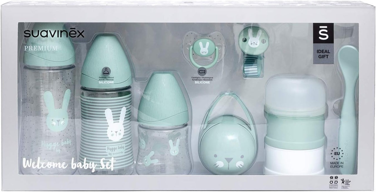 Welcome baby set, verde, Hygge Suavinex