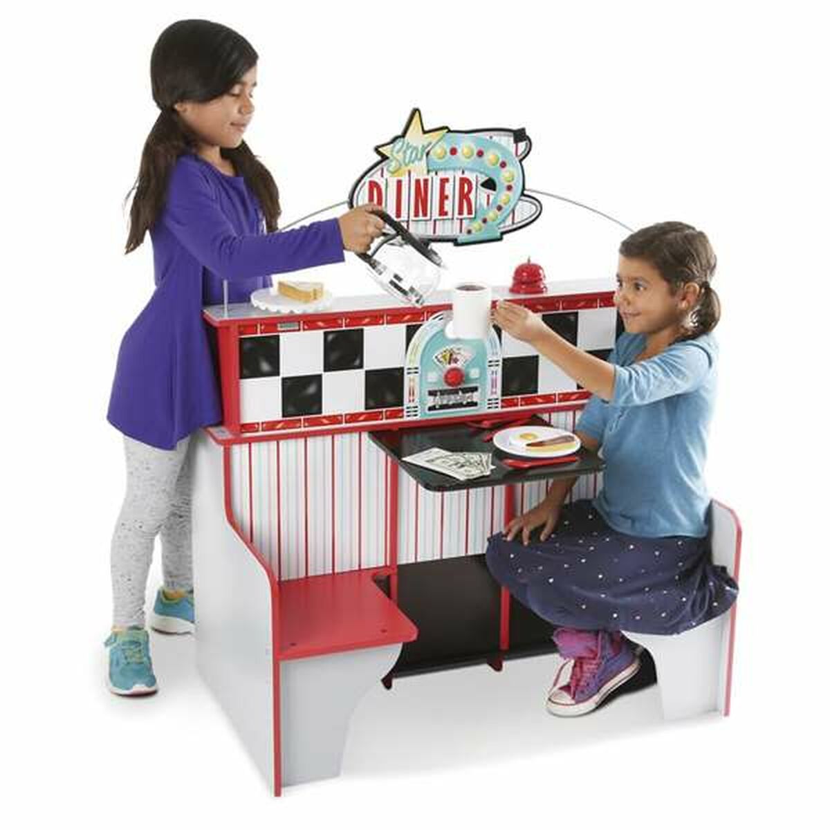 Bucătărie de Jucărie Melissa & Doug Restaurant 108 x 66 x 18 cm - Jucarii si jocuri, Imitații de jocuri