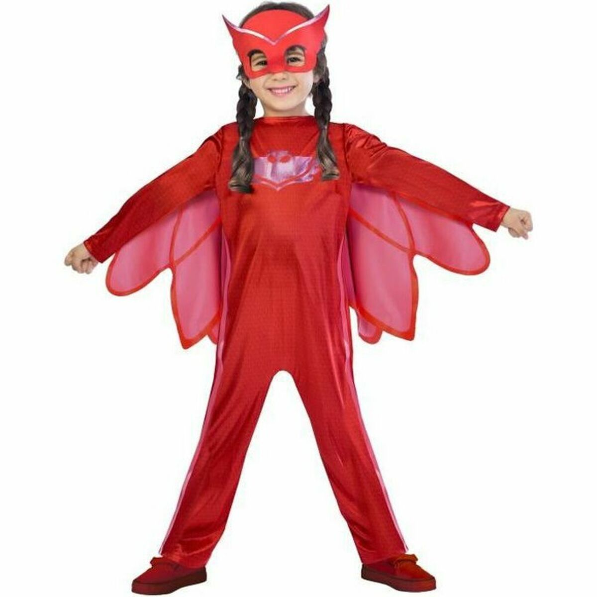 Costum Deghizare pentru Copii Pj Masks Owlette Roșu - Jucarii si jocuri, Costume și accesorii