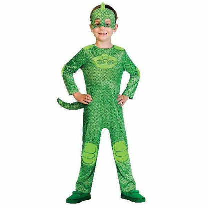 Costum Deghizare pentru Copii PJ Masks Gekko 3 Piese - Jucarii si jocuri, Costume și accesorii
