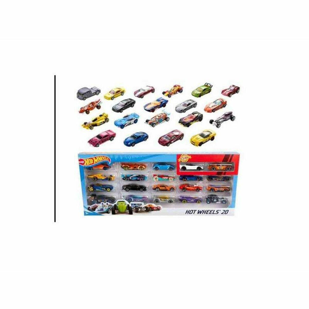 Set de Jucării cu Vehicule Hot Wheels H7045 20 Unități - Jucarii si jocuri, Păpuși și figurine