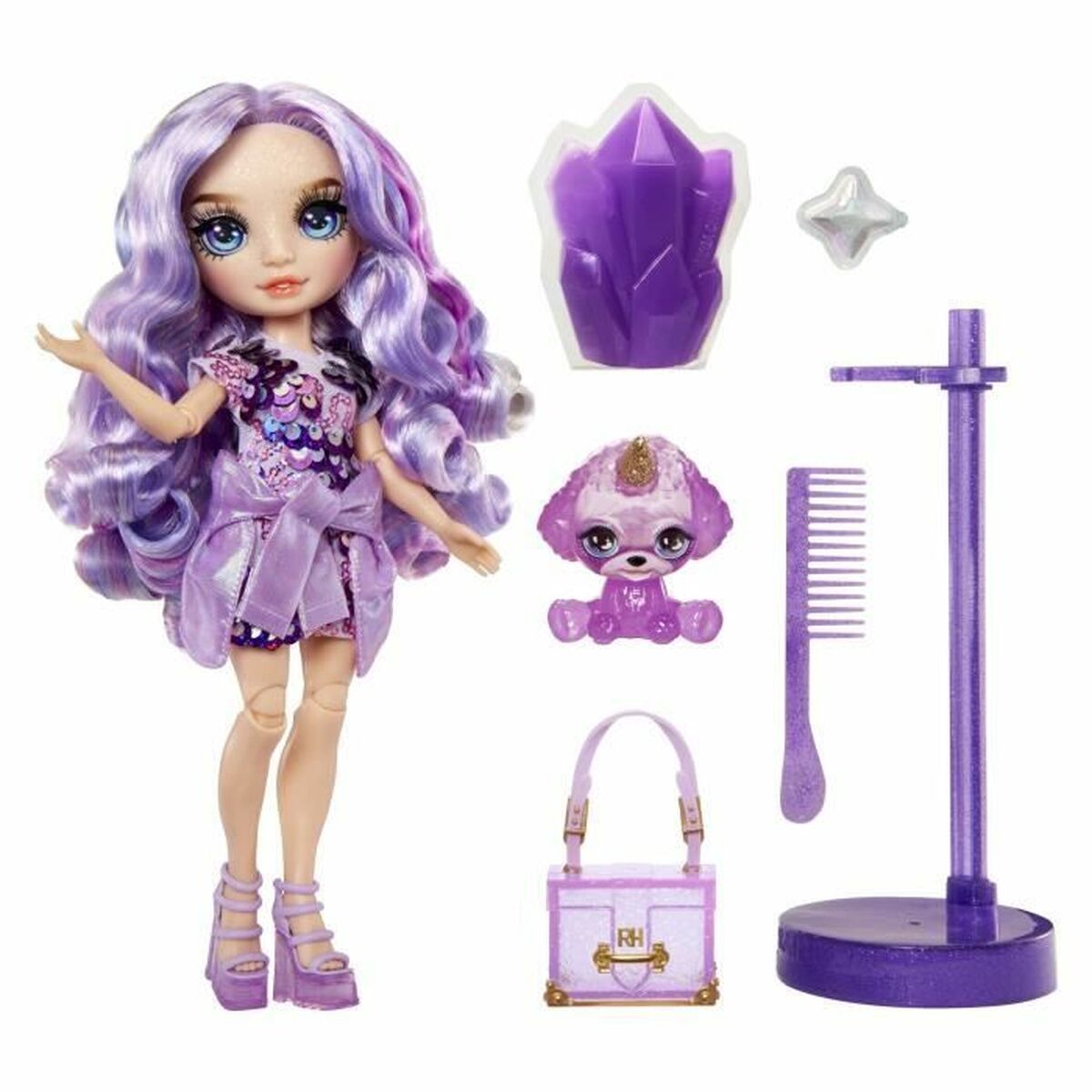 Păpușă Rainbow High violet - Jucarii si jocuri, Păpuși și accesorii