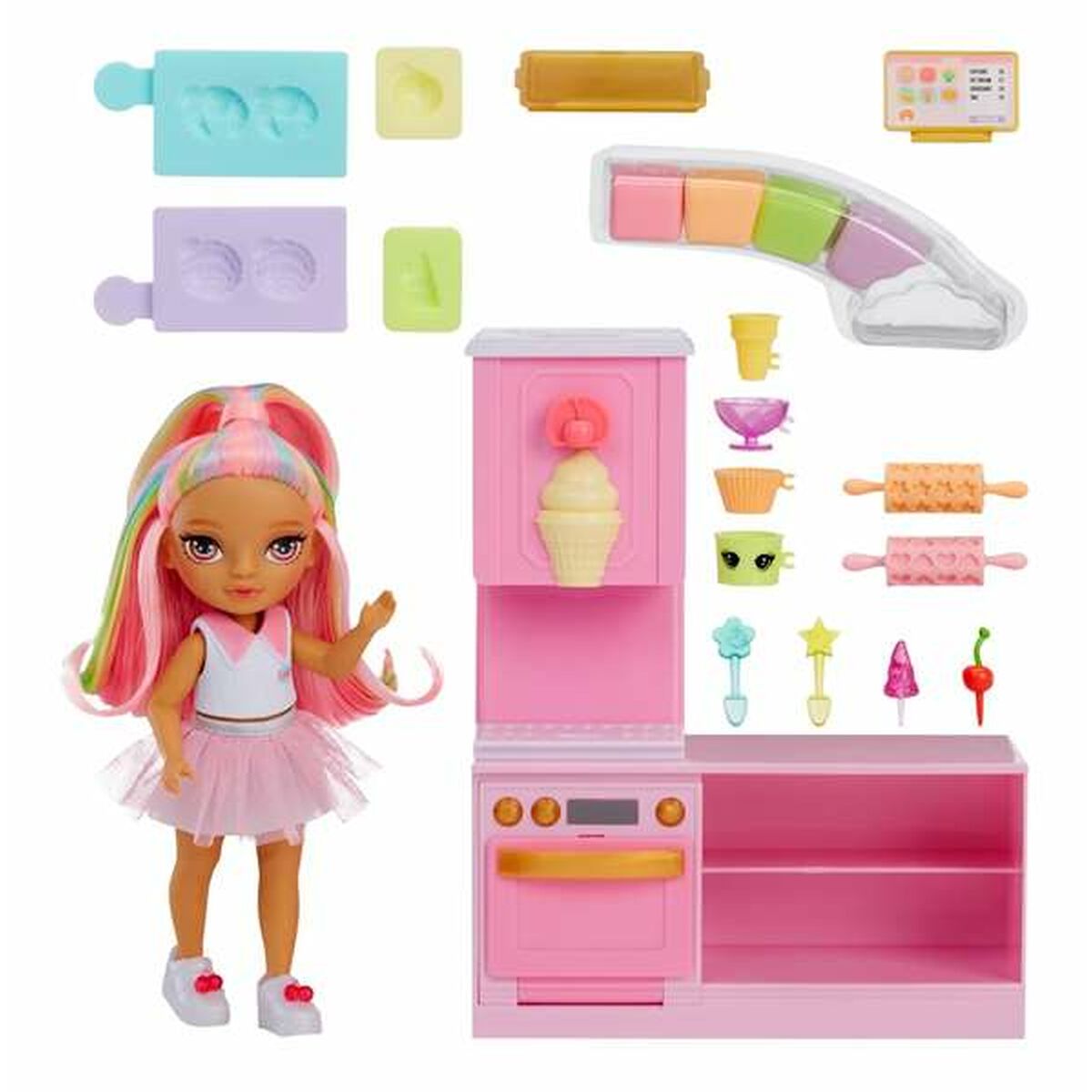 Păpușă MGA Rainbow High Little Dessert 20,3 x 29,20 x 13,46 cm - Jucarii si jocuri, Păpuși și accesorii