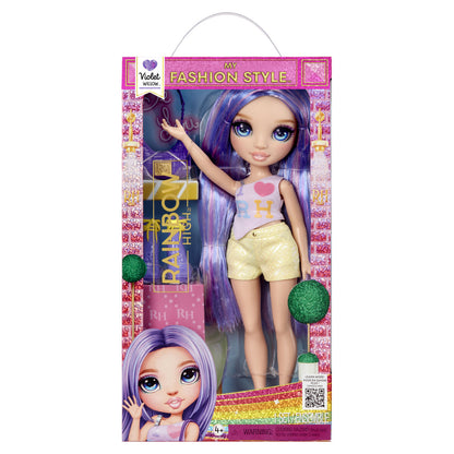 Păpușă Rainbow High Violet 22 cm - Jucarii si jocuri, Păpuși și accesorii