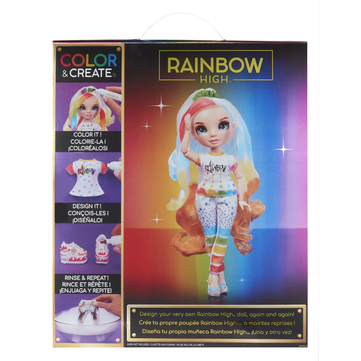 Păpușă Rainbow High Color & Create 22 cm - Jucarii si jocuri, Păpuși și accesorii