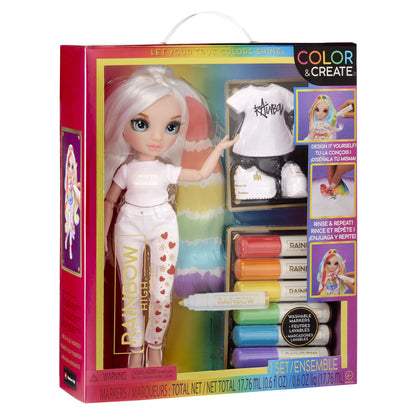 Păpușă Rainbow High Color & Create 22 cm - Jucarii si jocuri, Păpuși și accesorii
