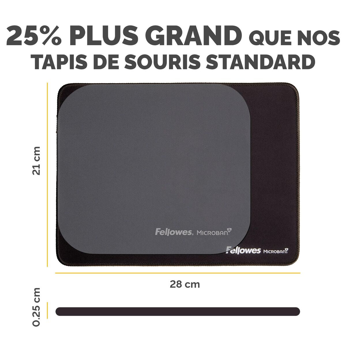 Covoraș de șoarece Fellowes 100138995 Negru - Tehnică de calcul, Accesorii