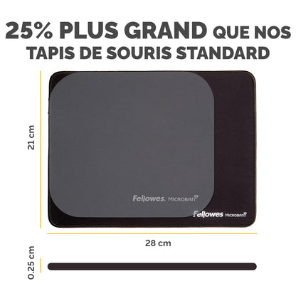 Covoraș de șoarece Fellowes 100138995 Negru - Tehnică de calcul, Accesorii