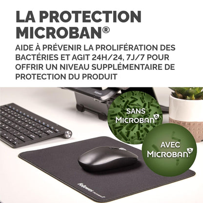 Covoraș de șoarece Fellowes 100138995 Negru - Tehnică de calcul, Accesorii