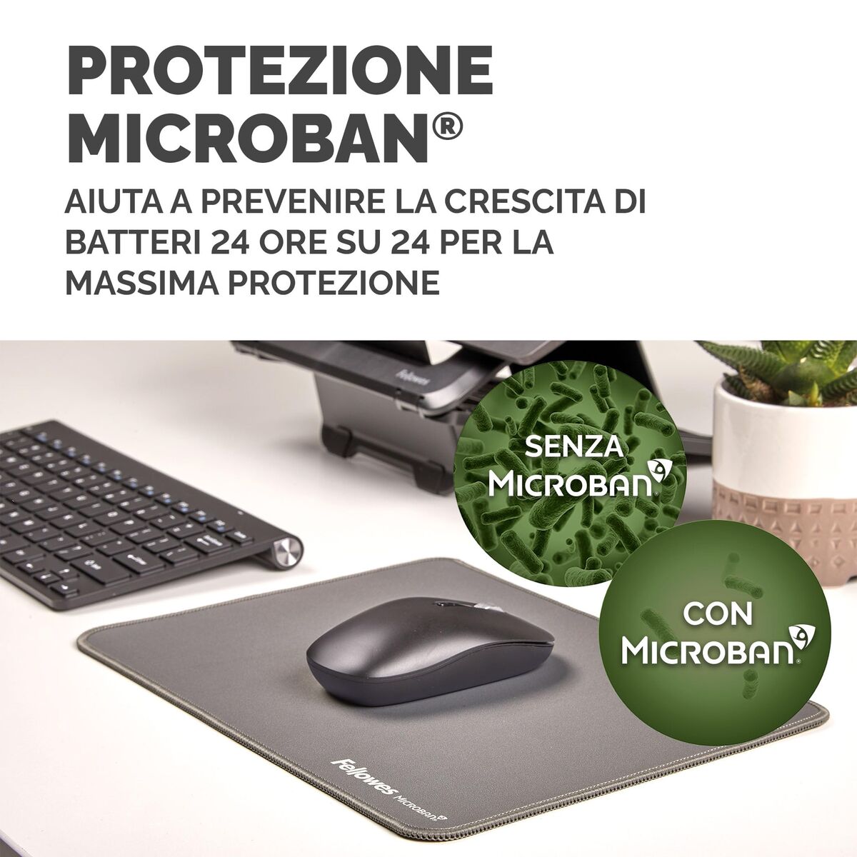 Covoraș de șoarece Fellowes 100139316 Gri - Tehnică de calcul, Accesorii