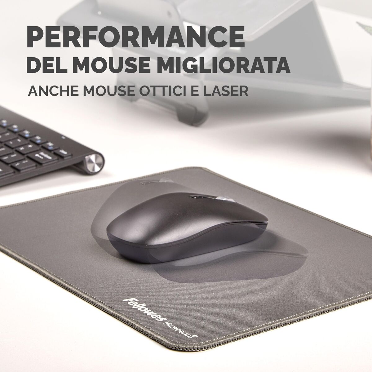 Covoraș de șoarece Fellowes 100139316 Gri - Tehnică de calcul, Accesorii