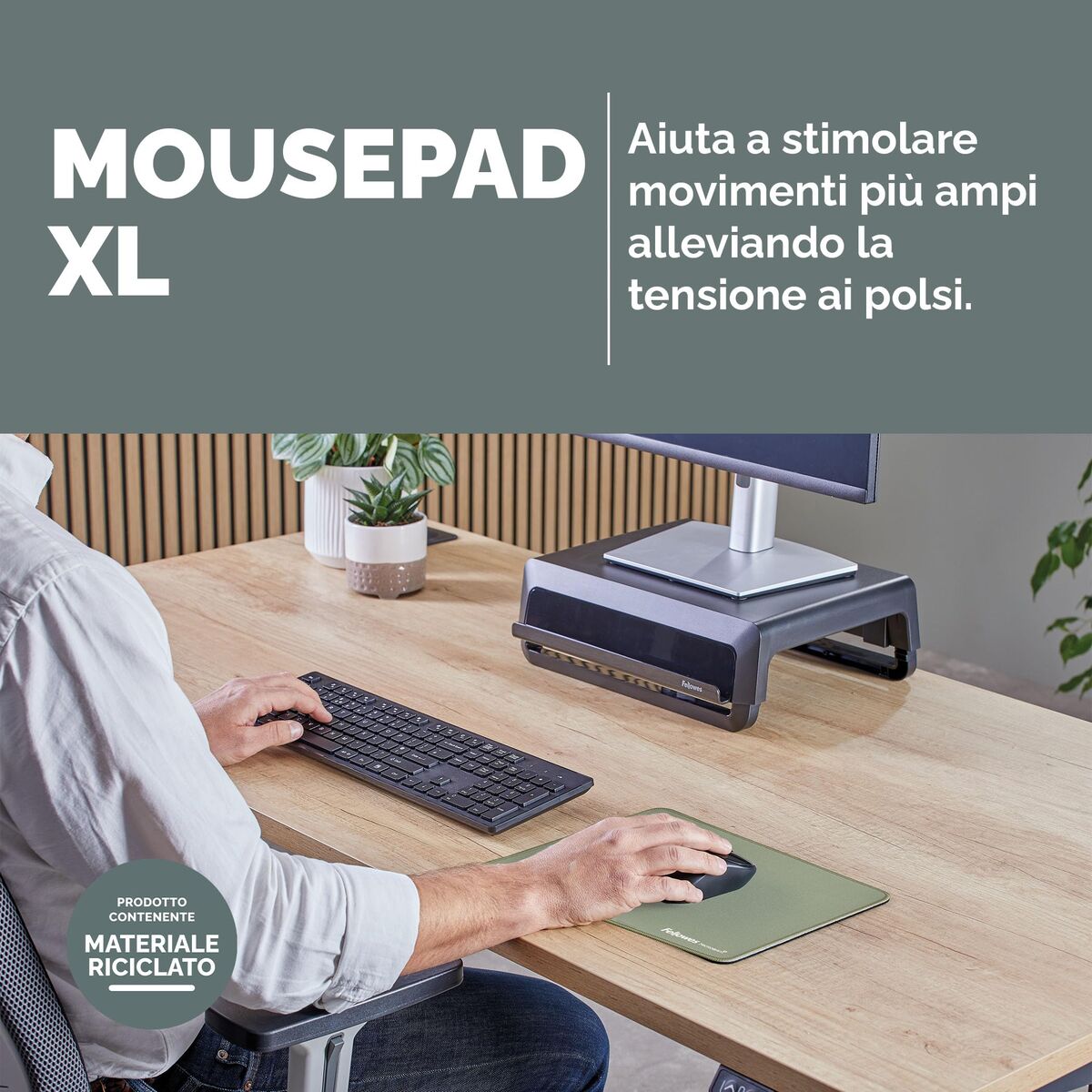 Covoraș de șoarece Fellowes 100139318 Verde - Tehnică de calcul, Accesorii