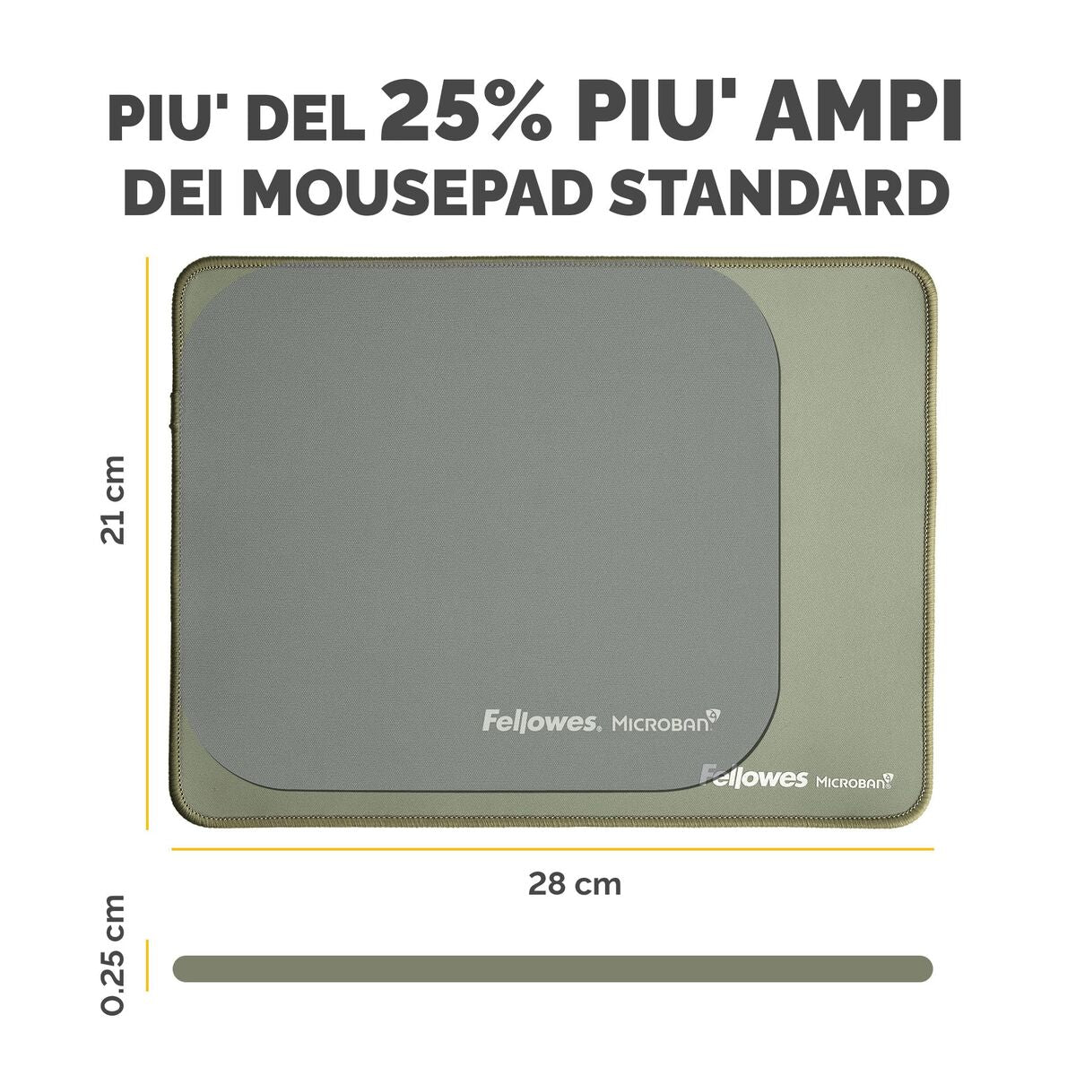 Covoraș de șoarece Fellowes 100139318 Verde - Tehnică de calcul, Accesorii