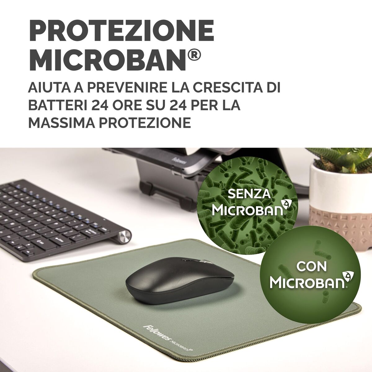 Covoraș de șoarece Fellowes 100139318 Verde - Tehnică de calcul, Accesorii