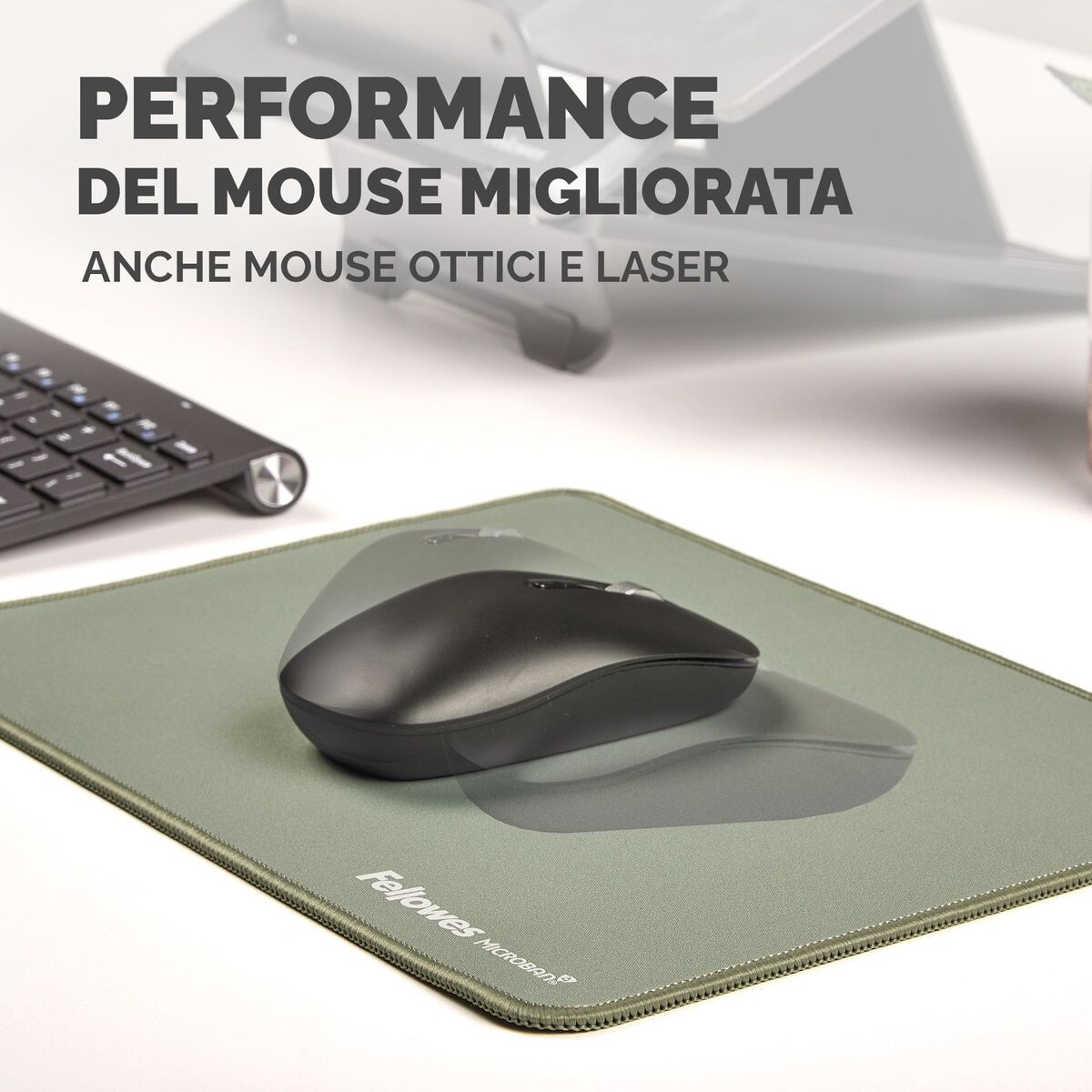 Covoraș de șoarece Fellowes 100139318 Verde - Tehnică de calcul, Accesorii