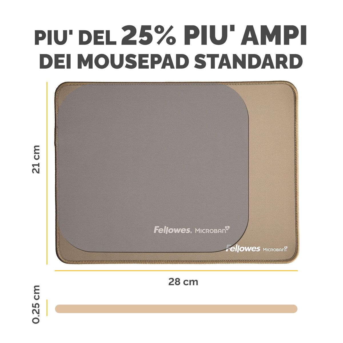 Covoraș de șoarece Fellowes 100139319 Bej - Tehnică de calcul, Accesorii