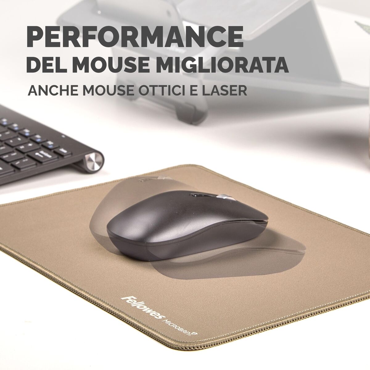 Covoraș de șoarece Fellowes 100139319 Bej - Tehnică de calcul, Accesorii