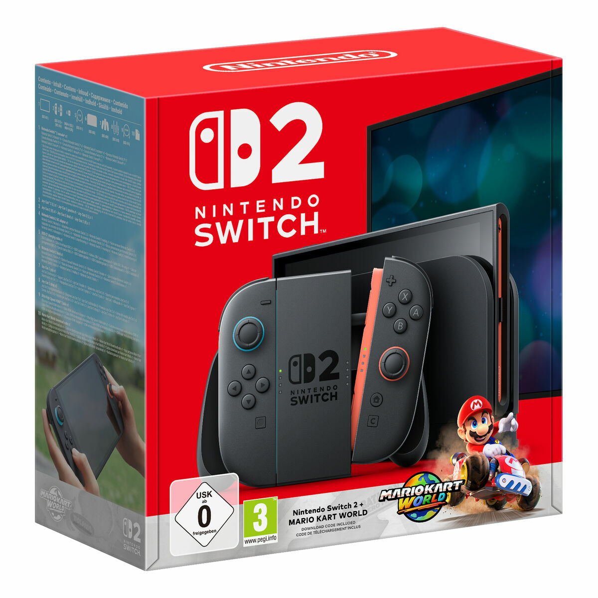 Nintendo Switch 2 Nintendo 10015920 Negru Mario Kart World - Electronică, Joc video