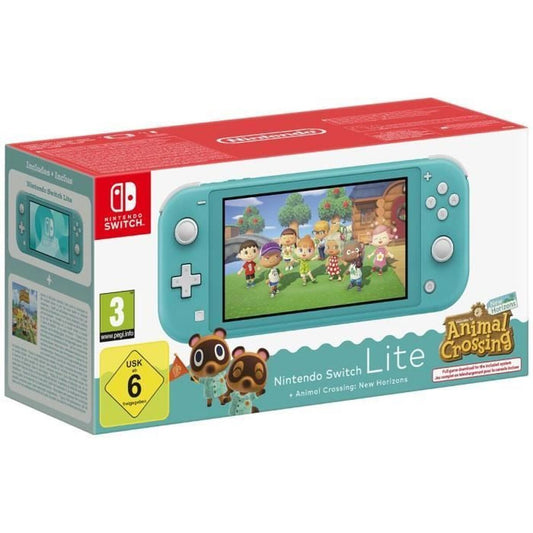 Nintendo Switch Lite + Animal Crossing Nintendo 45496546083 Turquoise - Electronică, Joc video