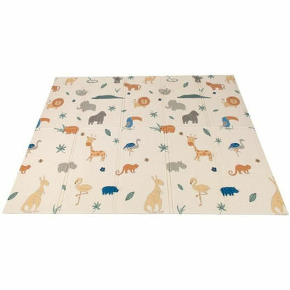 Saltea de joacă Nûby Polietilenă Safari 200 x 150 x 1 cm - Bebelus, Activitate și divertisment