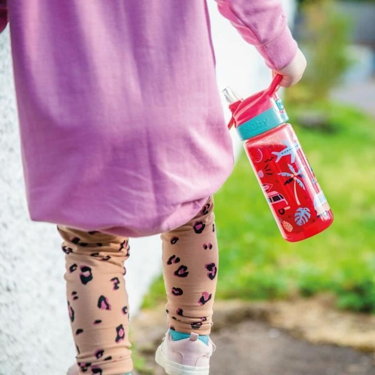 Paharul de învăţare Nûby Roz Rose 540 ml - Bebelus, Alăptarea și hrănirea