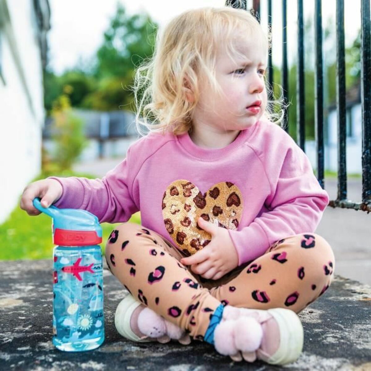 Paharul de învăţare Nûby Roz Rose 540 ml - Bebelus, Alăptarea și hrănirea